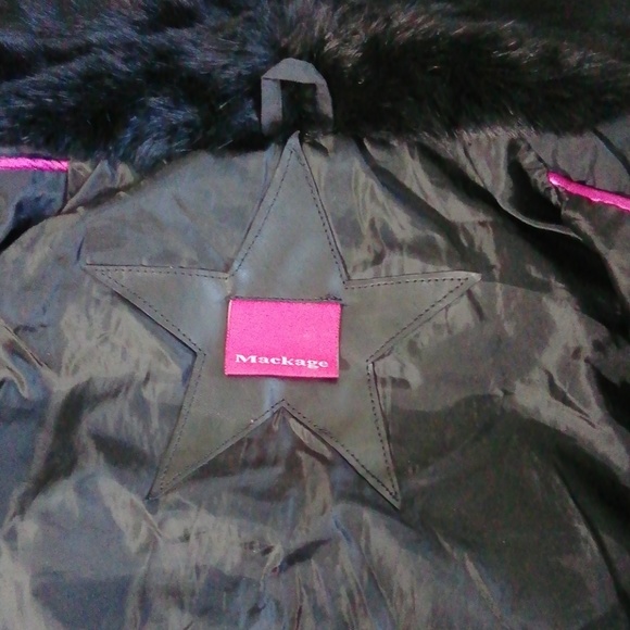 Mackage black down filled bomber jacket - Picture 2 of 7